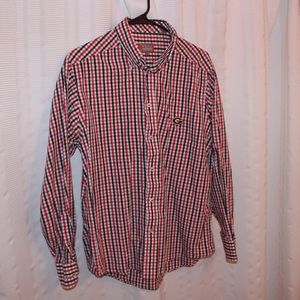 UGA Bulldawg Black/Red/White Checkered Long Sleeve
